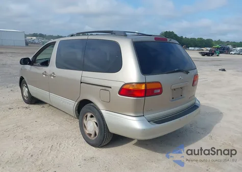 2000 Toyota Sienna Xle z USA, uszkodzony, nr VIN 4T3ZF13CXYU245588